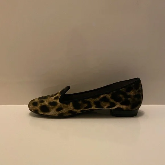Leopard Print pony hair loafers with - Picture 4 of 11